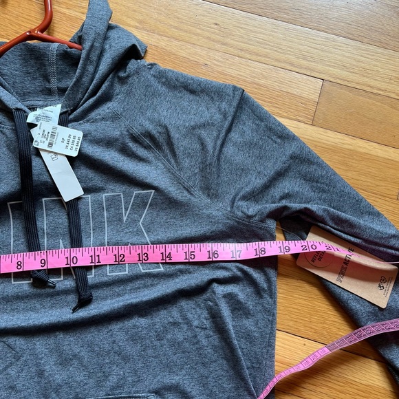 PINK gray technical hooded pullover - Picture 8 of 9